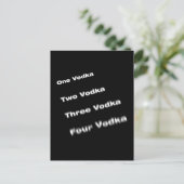 Wodka Postkarte (Stehend Vorderseite)