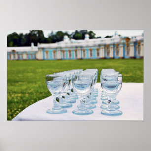 Wodka-Shots im Katharinenpalast, Russland Poster
