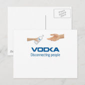Wodka - Trennung Postkarte (Vorne/Hinten)