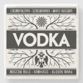 Wodka-Unterlage Steinuntersetzer (Vorderseite)