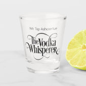 WodkaWhisperer (personalisiert) Schnapsglas (Vorderseite)