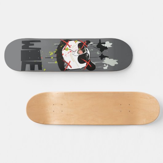 Woebots "Panda X " Skateboard (Horizontal)