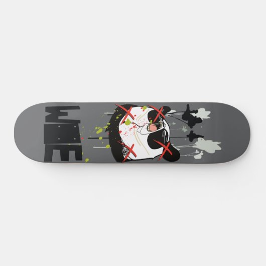 Woebots "Panda X " Skateboard (Horizontal)
