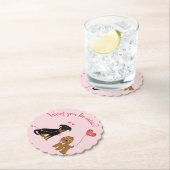 Wof you be mine Valentine Hunde Untersetzer (Vor Ort)