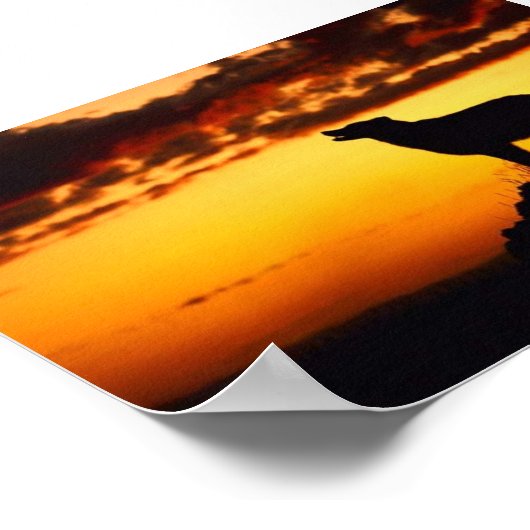 Wofl Sunset Poster (Ecke)