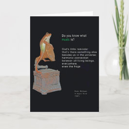 Wofür ist Musik? Grußkarte Karte