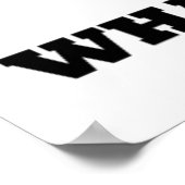 Wofür werden Sie programmiert? (Amino-Säurerad) Poster (Ecke)