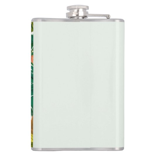 Wogende Dschungel-Harmonie Flachmann (Rückseite)