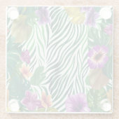 Wogende Dschungel-Harmonie Glasuntersetzer (Rückseite)