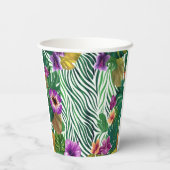 Wogende Dschungel-Harmonie Pappbecher (Rückseite)