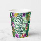Wogende Dschungel-Harmonie Pappbecher (Vorderseite)