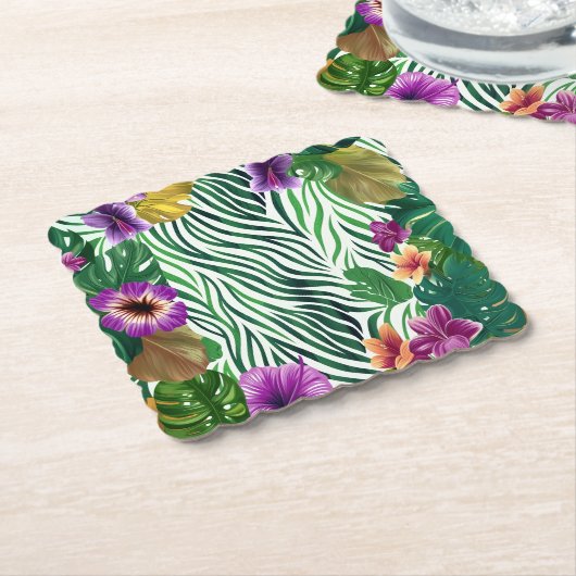 Wogende Dschungel-Harmonie Untersetzer (angewinkelt)