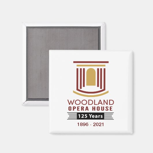 WOH Magnet zum 125. Jahrestag (Vorderseite/Rückseite)