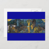 "Woher kommen wir?" - Paul Gauguin Postkarte (Vorne/Hinten)