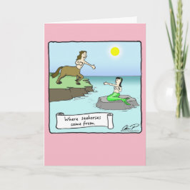 "Woher Seepferde kommen" Valentinstag-Karte Feiertagskarte