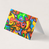 Woher versteckten Sie die Süßigkeit? - Abstrakte Visitenkarten (Rückseite)