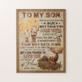 Wohin auch immer Ihre Reise im Leben - Hirsche Vat Puzzle (Vertikal)