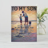 Wohin auch immer Ihre Reise in lebensfischen Vater Einladung (Stehend Vorderseite)