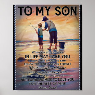 Wohin auch immer Ihre Reise in lebensfischen Vater Poster