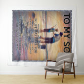 Wohin auch immer Ihre Reise in lebensfischen Vater Wandteppich (Beispiel (Horizontal))