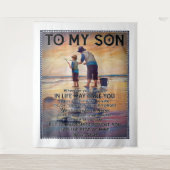 Wohin auch immer Ihre Reise in lebensfischen Vater Wandteppich (Vorderseite)