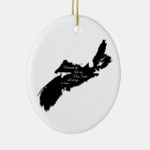 Wohin auch immer - Nova Scotia wird immer Zuhause Keramik Ornament (Rechts)