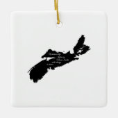 Wohin auch immer - Nova Scotia wird immer Zuhause  Keramikornament (Vorderseite)