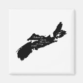 Wohin auch immer - Nova Scotia wird immer Zuhause  Magnet (Vorne)