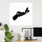 Wohin auch immer - Nova Scotia wird immer Zuhause  Poster (Heimbüro)