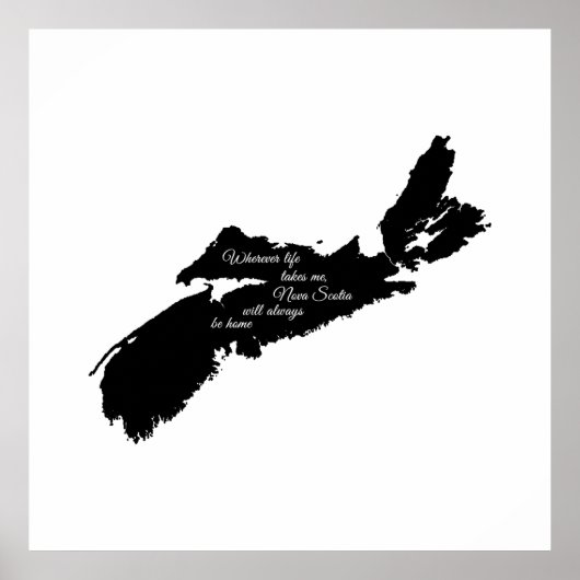 Wohin auch immer - Nova Scotia wird immer Zuhause  Poster (Vorne)