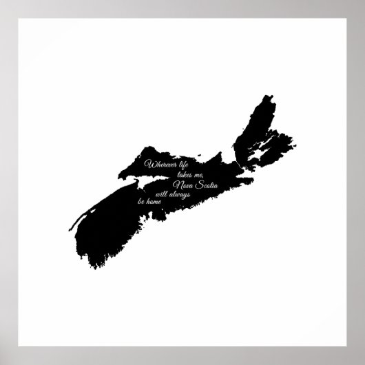 Wohin auch immer - Nova Scotia wird immer Zuhause  Poster (Vorne)