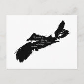 Wohin auch immer - Nova Scotia wird immer Zuhause Postkarte (Vorderseite)