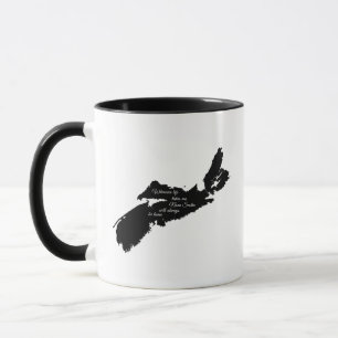 Wohin auch immer - Nova Scotia wird immer Zuhause  Tasse