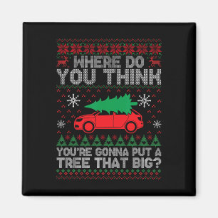 Wohin denkst du, dass du einen Baum in die Erde st Magnet