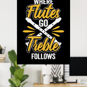 Wohin der Flug-Spieler geht Poster (Heimbüro)