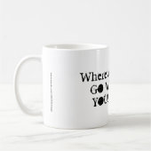 Wohin du auch gehst ... Mit all Ihrer Herz-Tasse Kaffeetasse (Links)