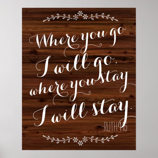 Wohin du gehst, gehe ich dahin, wo du bleibe hast, poster (Vorne)