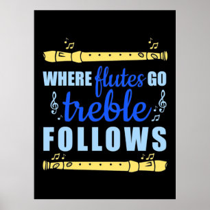 Wohin Flöten fliegen, folgen Poster