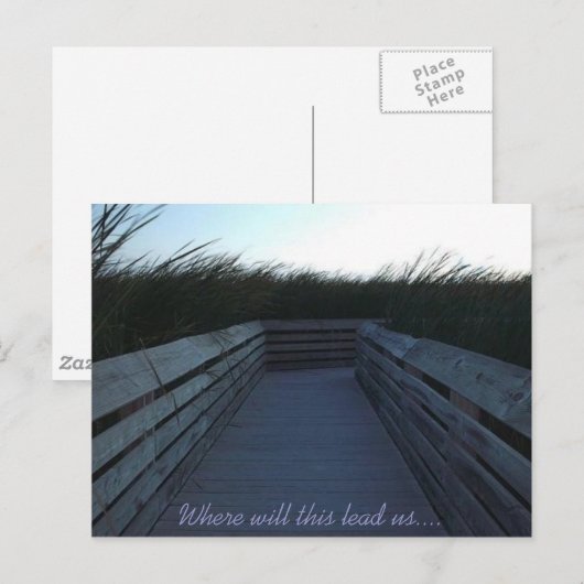 Wohin führt uns das? postkarte (Vorne/Hinten)