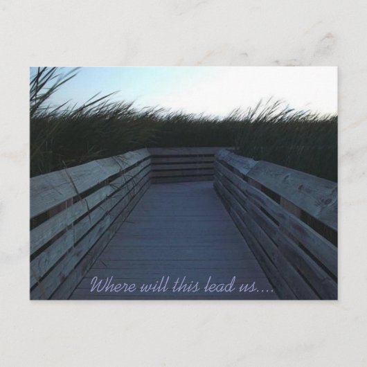 Wohin führt uns das? postkarte (Vorderseite)