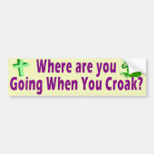 Wohin gehen Sie? Autoaufkleber (Vorne)