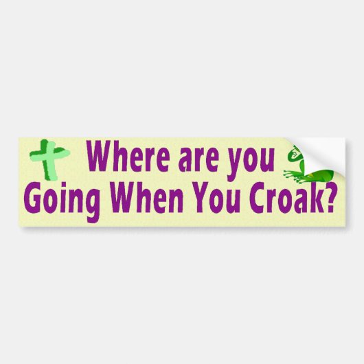 Wohin gehen Sie? Autoaufkleber (Vorne)