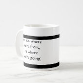 Wohin gehen Sie? Kaffeetasse (Vorderseite Links)