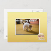 Wohin geht die Schwerkraft? Postkarte (Vorne/Hinten)