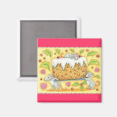 Wohin ging der Fruchtkuchen? Magnet (Vorderseite/Rückseite)