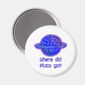 Wohin ist Pluto gegangen? Magnet (Vorderseite/Rückseite)