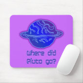 Wohin ist Pluto gegangen? Mousepad (Mit Mouse)