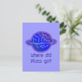 Wohin ist Pluto gegangen? Postkarte (Stehend Vorderseite)