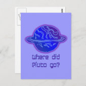 Wohin ist Pluto gegangen? Postkarte (Vorne/Hinten)