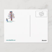 Wohin soll man gehen? Straßenschilder Postkarte in (Rückseite)